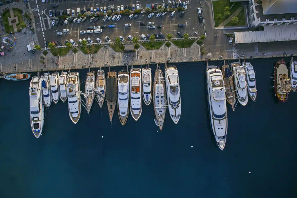 Vue aérienne du quai Brancaleoni